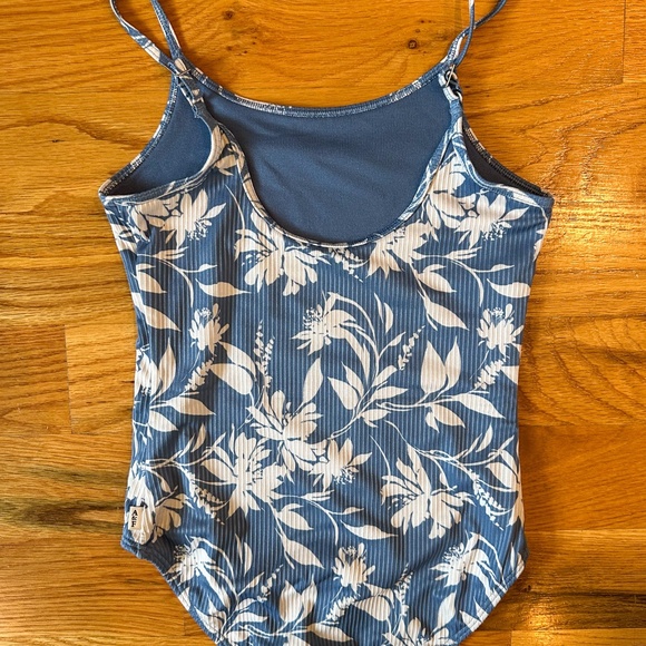 Abercrombie Kids Blue and White Print One Piece Bathing Suit - sz 9/10 - Picture 4 of 4